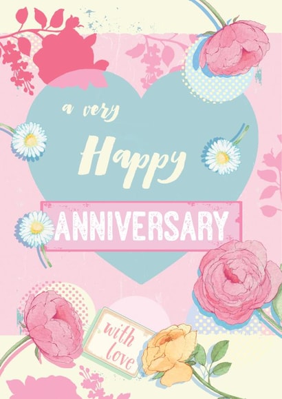 very happy Anniversary Card 25197 created by Siobhan at april rose