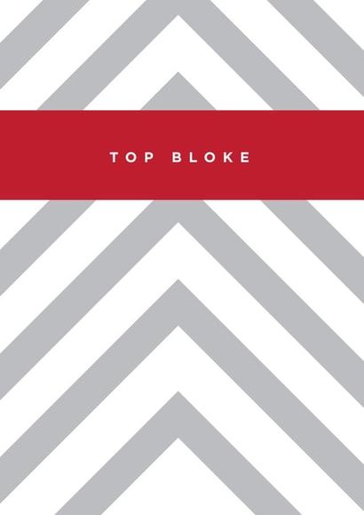 top bloke Congratulations Card 1401 created by Megan Claire