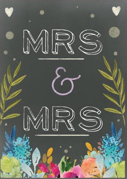 MRS & MRS floral wedding design created by Louise Wright