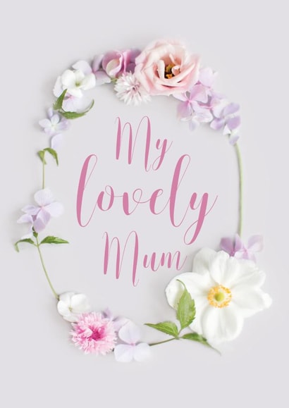 mum flowers Mothers Day Card 30772 created by Love Lila Photography