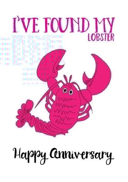 I've found my lobster Anniversary card created by Afewhometruths
