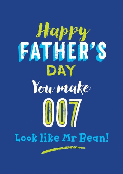 007 Bond Father's Day Card 29200 created by Unknown Ink