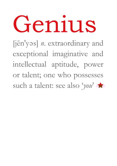 genuis well Graduation Card 8284 created by Bombus