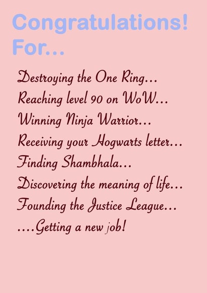 Congratulations Job Card 30346 created by mozz