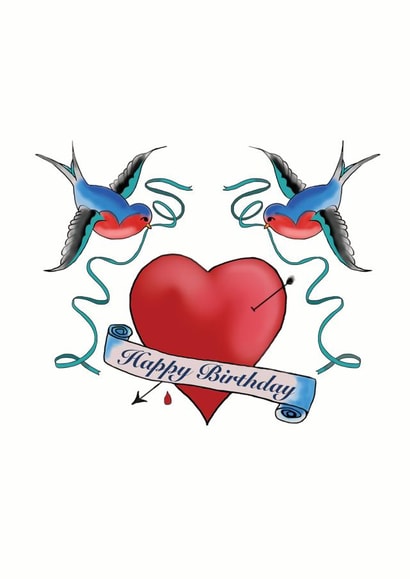 birthday tattoo Birthday Card 30911 created by Sailor Made