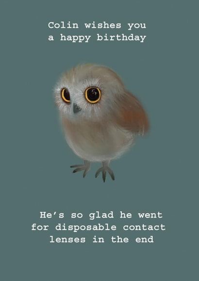 birthday owl Card 30920 created by Sailor Made