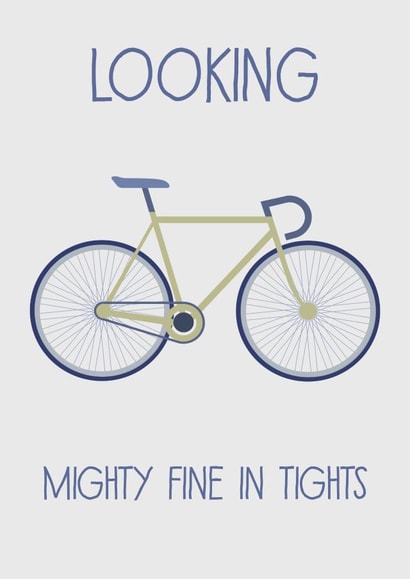 cylist cycling Love & Friendship Card 30966 created by Rudi & Co.