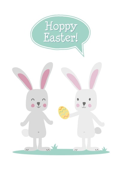 easter bunnies Easter Card 3794 created by Wink Design - Michelle Roberts