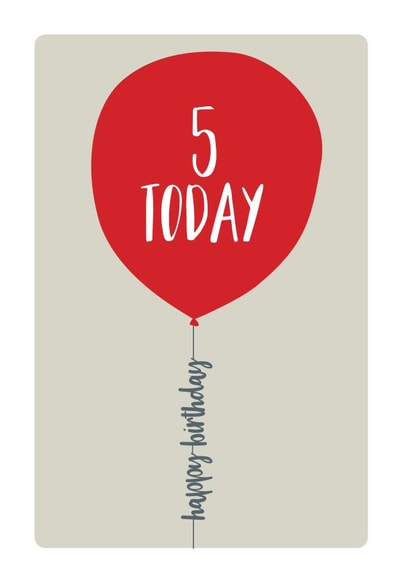 fifth 5th Birthday Card 8749 created by Spotty N Stripy