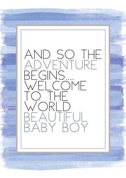 baby boy New Baby Card 2817 created by Always Sparkle