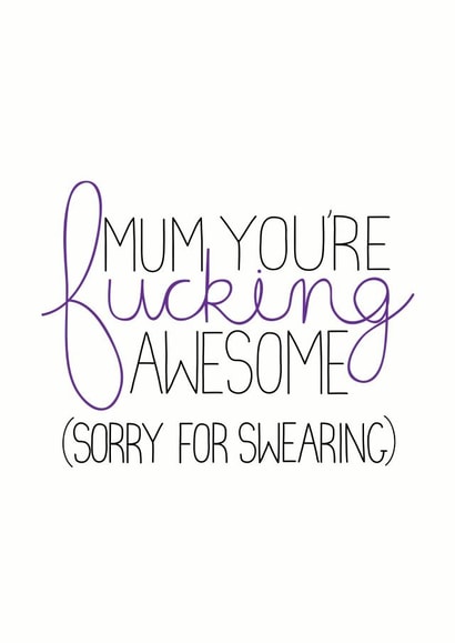 mothers funny Mothers Day Card 31204 created by Sioux Alice