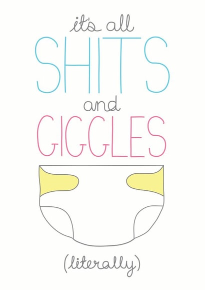 funny new New Baby Card 8767 created by Sioux Alice