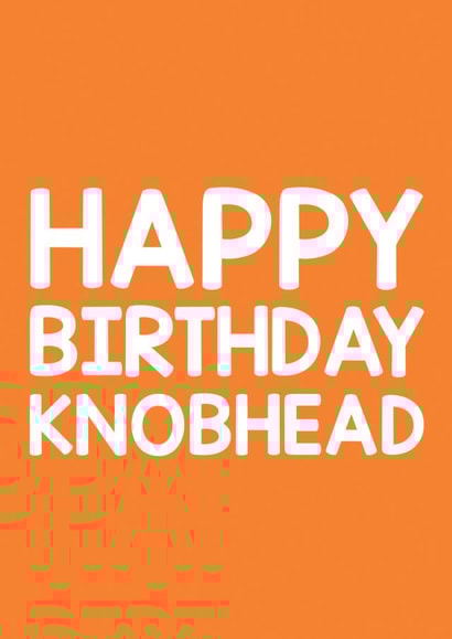 Birthday nobhead Birthday Card 8512 created by Thirty Mussels