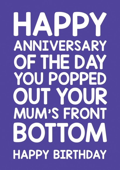 Birthday Anniversary Birthday Card 8515 created by Thirty Mussels