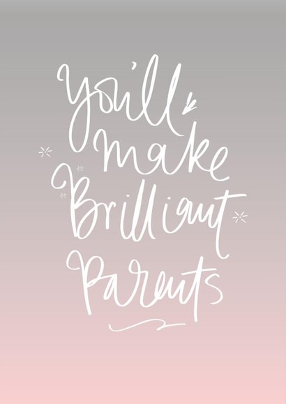 New parent Pregnancy Card 8856 created by Pearl of a Girl