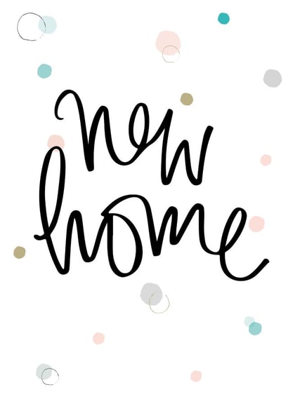 Classic New Home Card - Bubbles - New Home created by Pearl of a Girl