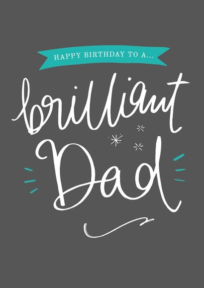 brilliant dad Birthday Card 8862 created by Pearl of a Girl