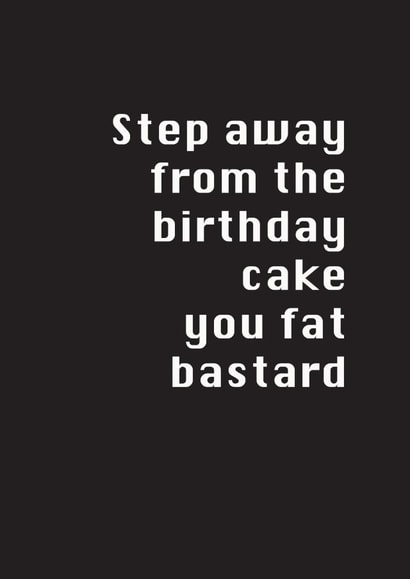 birthday cake Birthday Card 7425 created by Potty Mouth