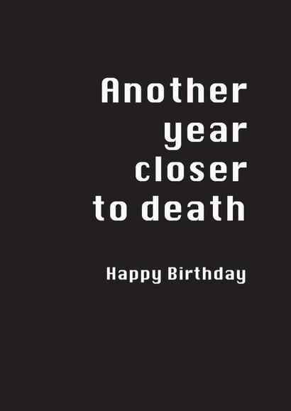 birthday humour Birthday Card 29524 created by Potty Mouth