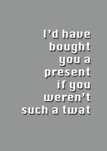 birthday funny Birthday Card 7427 created by Potty Mouth