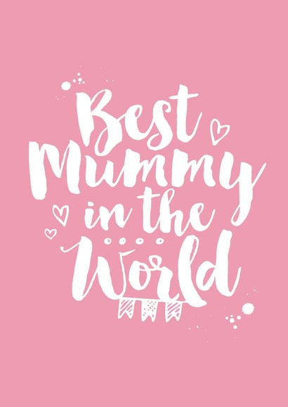 best mummy Mothers Day Card 5445 created by Lubelu London