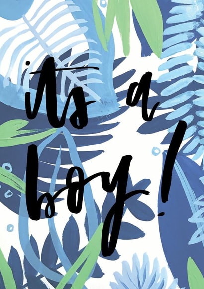 newborn boy New Baby Card 4450 created by Bee Davies