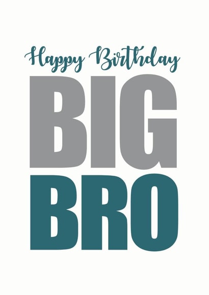 Big bro birthday card created by Duckduckle Design