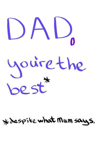Dad Funny Father's Day Card 30883 created by Peter Cole