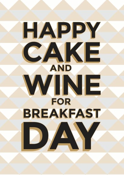 wine cake Birthday Card 31641 created by Lovely Cuppa