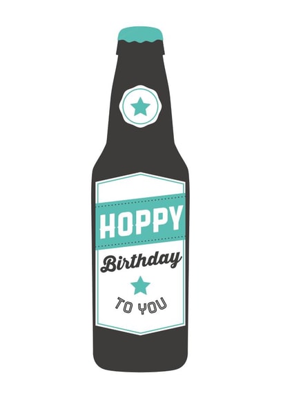 beer alcohol Birthday Card 9151 created by Lovely Cuppa