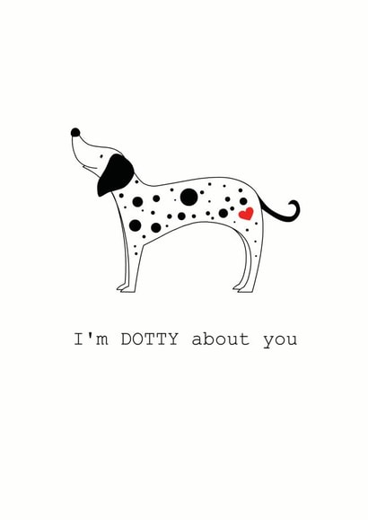 Dog Dotty Love & Friendship Card 31274 created by Miss Shelly Designs