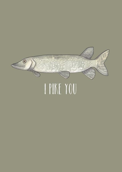 Funny Pike Love Card created by Becka Griffin