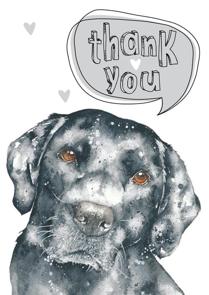 thankyou thanks Thank You Card 8290 created by Dotty Dog Art