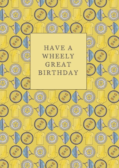Funny Cycling Birthday Card created by Becka Griffin
