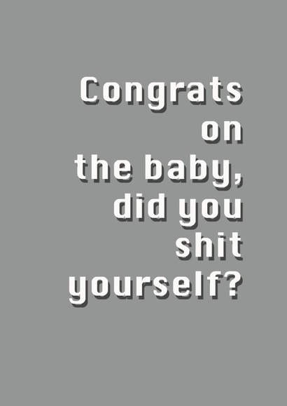 baby female New Baby Card 7430 created by Potty Mouth