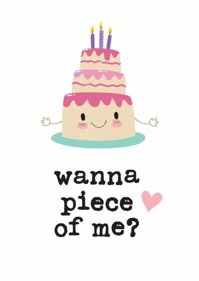 cake wanna Birthday Card 28308 created by Mrs Best Paper Co.