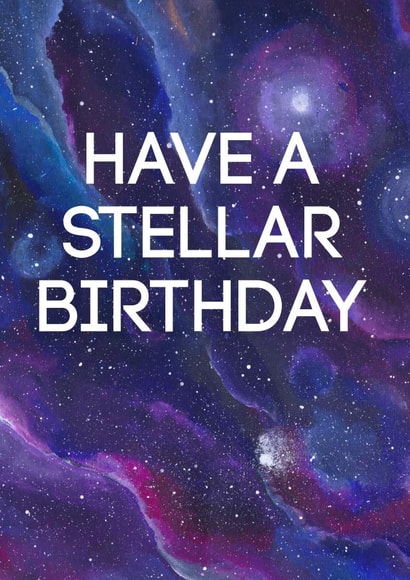 birthday space Birthday Card 7989 created by Double Thumbs Up!