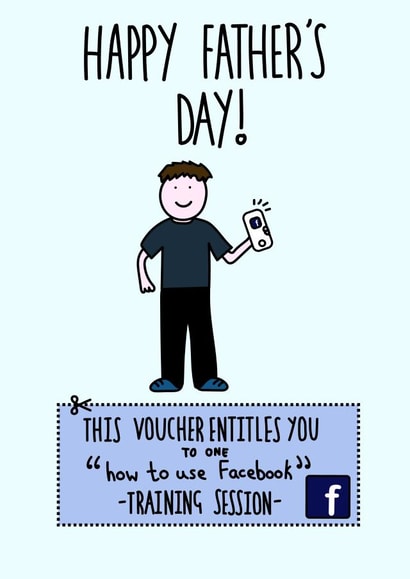 happy dad Father's Day Card 28883 created by Everdoodle