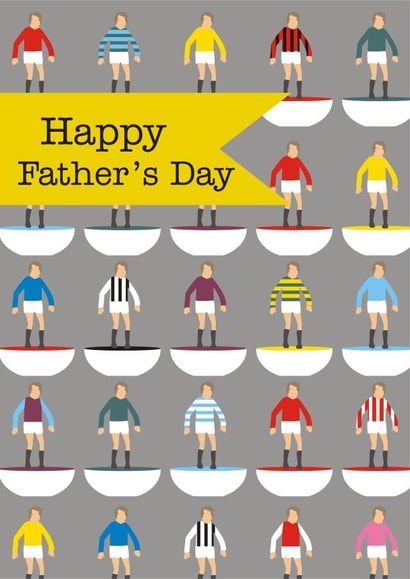 Retro football Father's Day card created by Claire Giles