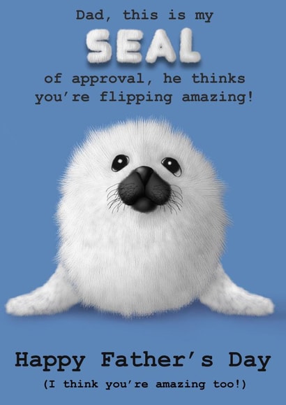 dad seal Father's Day Card 8830 created by Claire Thomson