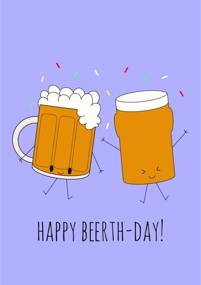 beer friend Birthday Card 31731 created by Hannah-Leigh Cards