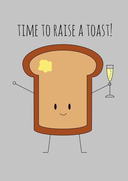 pun toast Birthday Card 31736 created by Hannah-Leigh Cards