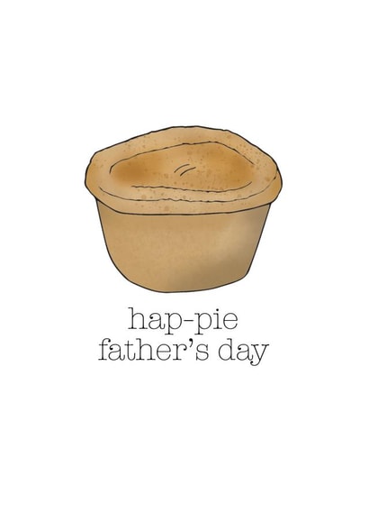 Funny Pie Father's Day Card created by Becka Griffin