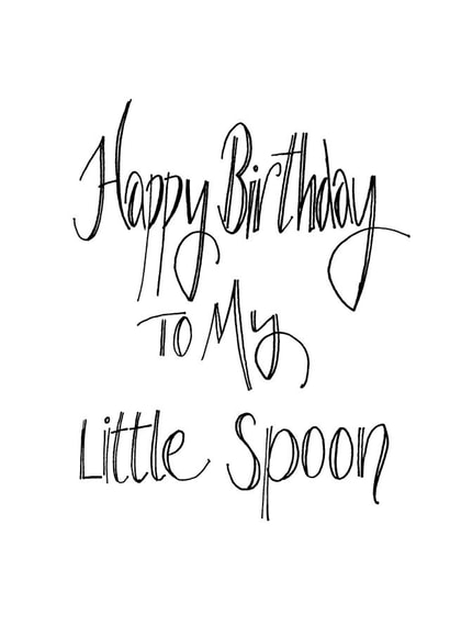 spoon for her Birthday Card 7276 created by Naughty Nice