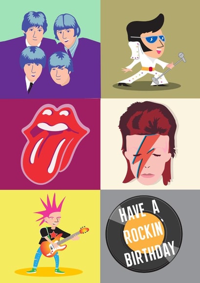 birthday elvis Birthday Card 1052 created by Jon Higham