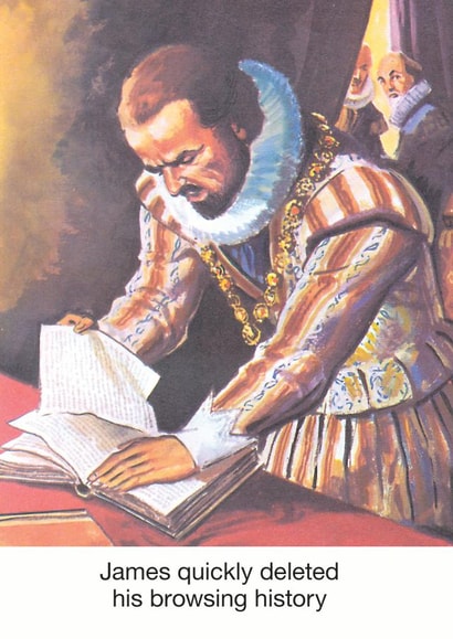 james browsing Humour Card 9266 created by © Ladybird Books Ltd 2025