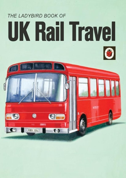 The Ladybird book of UK Rail Travel card created by © Ladybird Books Ltd 2025