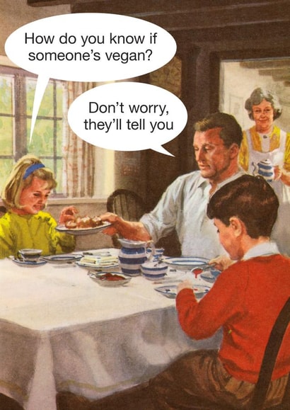 vegan dad Humour Card 9268 created by © Ladybird Books Ltd 2025
