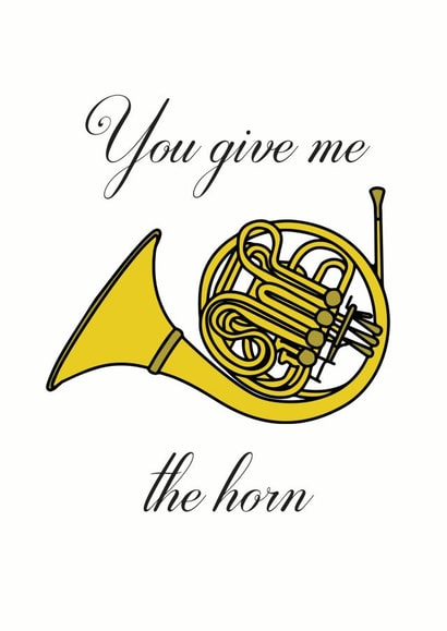 horn funny Anniversary Card 31793 created by Peabody Studio