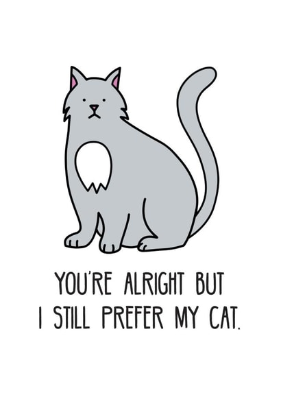 cat love Anniversary Card 31794 created by Peabody Studio